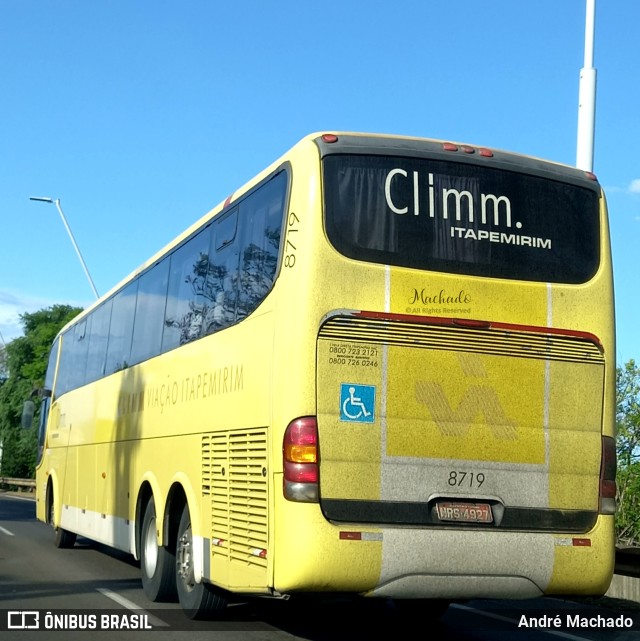 Viação Itapemirim 8719 na cidade de Porto Alegre, Rio Grande do Sul, Brasil, por André Machado. ID da foto: 9888710.