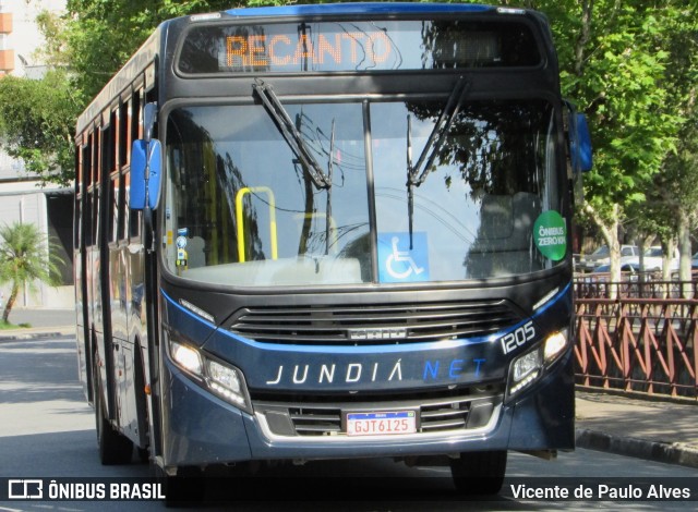 Jundiá Transportadora Turistica 1205 na cidade de São Roque, São Paulo, Brasil, por Vicente de Paulo Alves. ID da foto: 9889276.