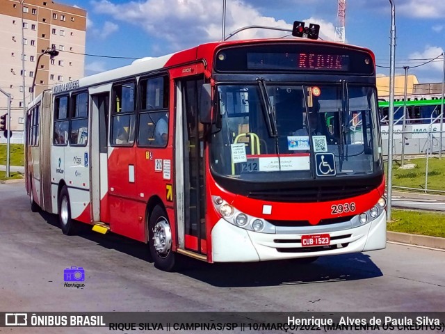 Itajaí Transportes Coletivos 2936 na cidade de Campinas, São Paulo, Brasil, por Henrique Alves de Paula Silva. Número da foto: #9887119.