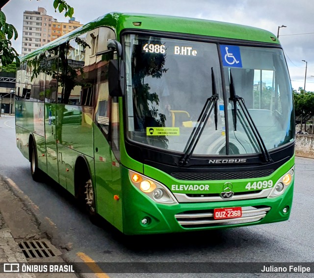 Viação Cuiabá 44099 na cidade de Belo Horizonte, Minas Gerais, Brasil, por Juliano Felipe. Número da foto: #9886996.