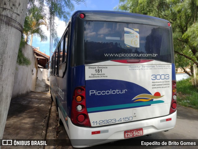Piccolotur Transportes Turísticos 3003 na cidade de Franco da Rocha, São Paulo, Brasil, por Espedito de Brito Gomes. Número da foto: #9886904.