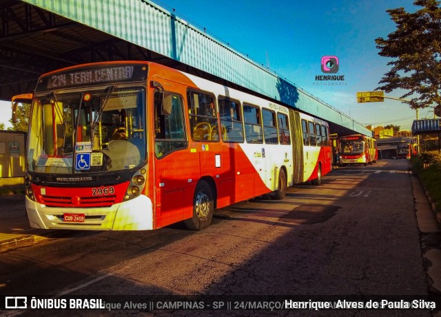 Itajaí Transportes Coletivos 2969 na cidade de Campinas, São Paulo, Brasil, por Henrique Alves de Paula Silva. Número da foto: #9887122.