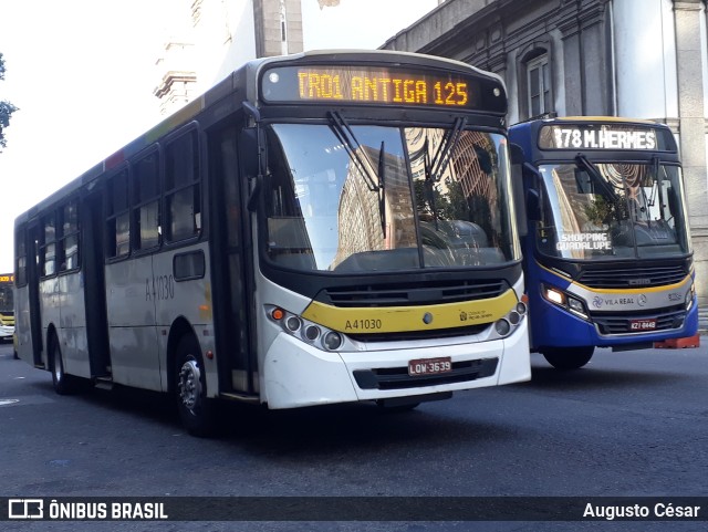 Real Auto Ônibus A41030 na cidade de Rio de Janeiro, Rio de Janeiro, Brasil, por Augusto César. ID da foto: 9890802.