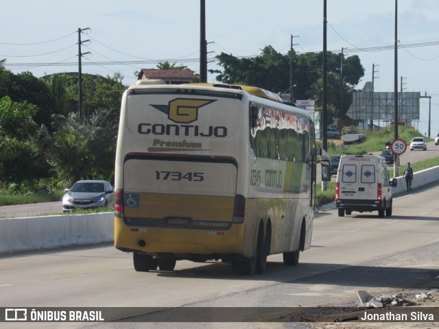 Empresa Gontijo de Transportes 17345 na cidade de Igarassu, Pernambuco, Brasil, por Jonathan Silva. ID da foto: 9890133.