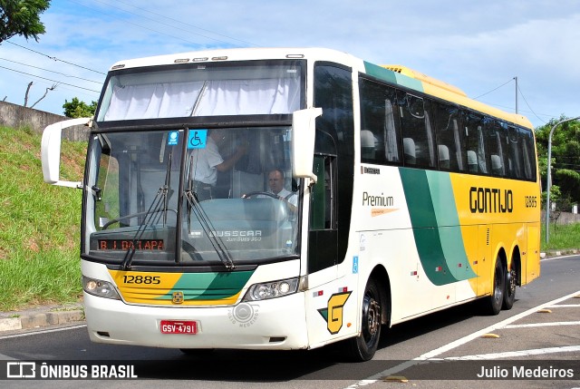 Empresa Gontijo de Transportes 12885 na cidade de Campinas, São Paulo, Brasil, por Julio Medeiros. ID da foto: 9890230.