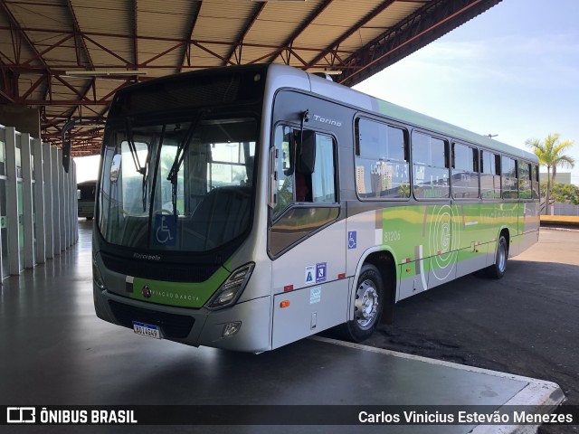 Viação Garcia 81206 na cidade de Londrina, Paraná, Brasil, por Carlos Vinicius Estevão Menezes. ID da foto: 9891939.