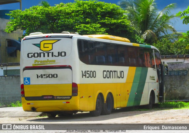 Empresa Gontijo de Transportes 14500 na cidade de Eunápolis, Bahia, Brasil, por Eriques  Damasceno. ID da foto: 9892007.