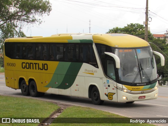 Empresa Gontijo de Transportes 19080 na cidade de Conselheiro Lafaiete, Minas Gerais, Brasil, por Rodrigo  Aparecido. ID da foto: 9891346.