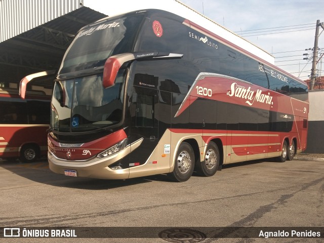 Santa Maria Fretamento e Turismo > Transportes Santa Maria(SP) 1200 na cidade de São Bernardo do Campo, São Paulo, Brasil, por Agnaldo Penides. Número da foto: #9889560.