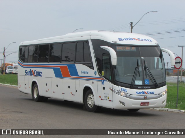 VUSC - Viação União Santa Cruz 2560 na cidade de Santa Cruz do Sul, Rio Grande do Sul, Brasil, por Ricardo Manoel Limberger Carvalho. Número da foto: #9891046.