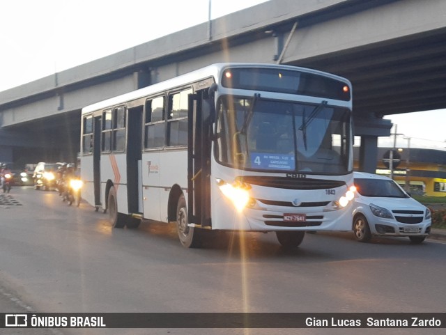 Transvida Transporte Coletivo 1843 na cidade de Ji-Paraná, Rondônia, Brasil, por Gian Lucas  Santana Zardo. Número da foto: #9891913.