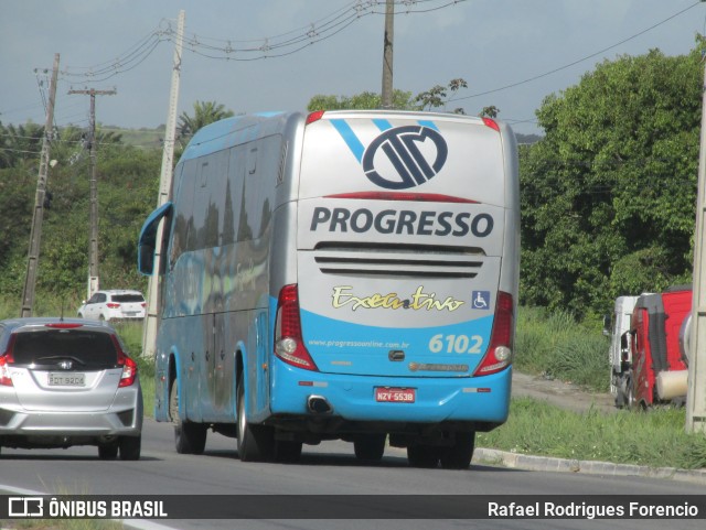 Auto Viação Progresso 6102 na cidade de Jaboatão dos Guararapes, Pernambuco, Brasil, por Rafael Rodrigues Forencio. ID da foto: 9889906.