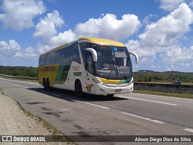 Empresa Gontijo de Transportes 21345 na cidade de São José de Mipibu, Rio Grande do Norte, Brasil, por Alison Diego Dias da Silva. ID da foto: 9890223.