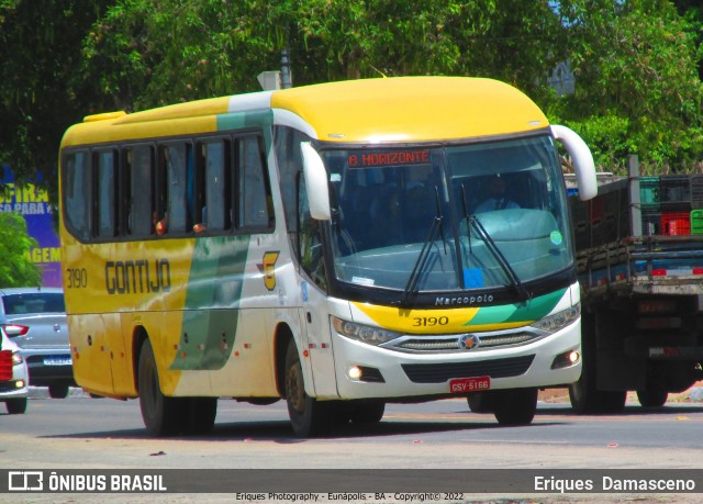 Empresa Gontijo de Transportes 3190 na cidade de Eunápolis, Bahia, Brasil, por Eriques  Damasceno. ID da foto: 9891987.