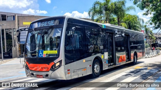 TRANSPPASS - Transporte de Passageiros 8 1413 na cidade de São Paulo, São Paulo, Brasil, por Phillip Barbosa da silva. Número da foto: #9889720.