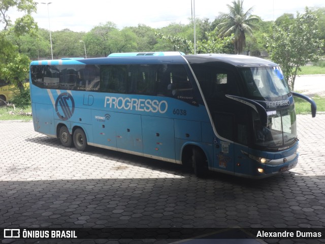 Auto Viação Progresso 6038 na cidade de João Pessoa, Paraíba, Brasil, por Alexandre Dumas. ID da foto: 9892324.