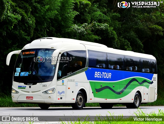 Bel-Tour Transportes e Turismo 383 na cidade de Petrópolis, Rio de Janeiro, Brasil, por Victor Henrique. ID da foto: 9893848.