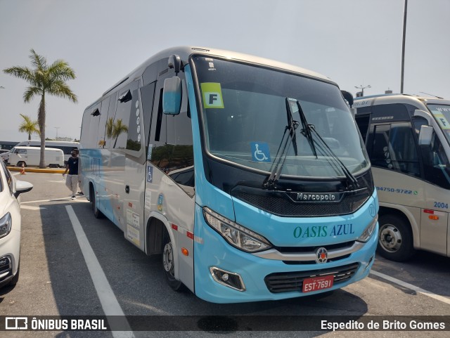 Oásis Azul Transportes 11 na cidade de Aparecida, São Paulo, Brasil, por Espedito de Brito Gomes. Número da foto: #9892736.