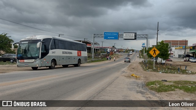 Borborema Imperial Transportes 2407 na cidade de Agrestina, Pernambuco, Brasil, por Leon Oliver. ID da foto: 9892349.