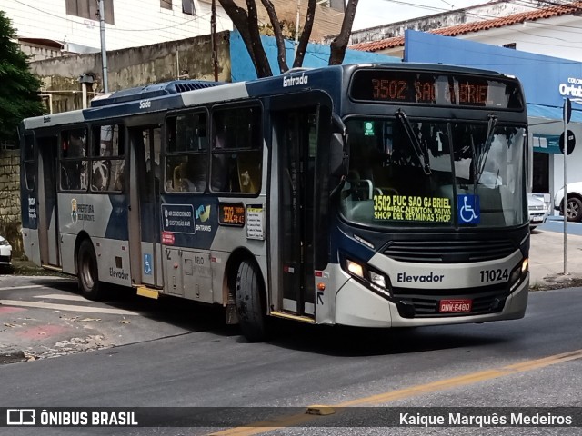 São Dimas Transportes 11024 na cidade de Belo Horizonte, Minas Gerais, Brasil, por Kaique Marquês Medeiros . ID da foto: 9894538.