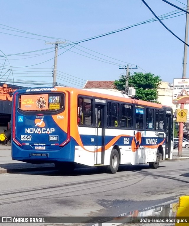 Viação Novacap B51549 na cidade de Rio de Janeiro, Rio de Janeiro, Brasil, por João Lucas Rodrigues. ID da foto: 9892931.