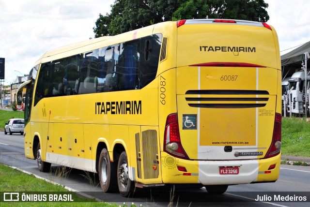 Viação Itapemirim 60087 na cidade de Campinas, São Paulo, Brasil, por Julio Medeiros. ID da foto: 9895321.