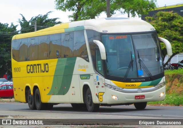 Empresa Gontijo de Transportes 19010 na cidade de Eunápolis, Bahia, Brasil, por Eriques  Damasceno. Número da foto: #9895663.