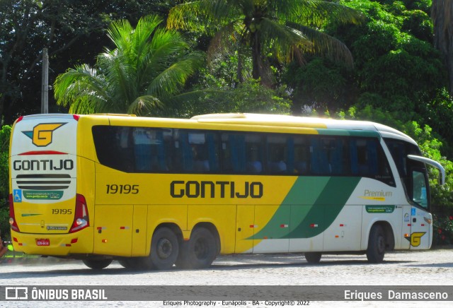 Empresa Gontijo de Transportes 19195 na cidade de Eunápolis, Bahia, Brasil, por Eriques  Damasceno. Número da foto: #9895661.