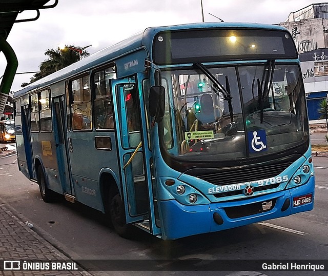 Viação Belo Monte Transportes Coletivos 97085 na cidade de Contagem, Minas Gerais, Brasil, por Gabriel Henrique. ID da foto: 9896344.