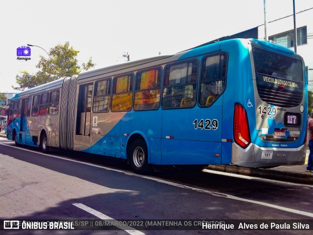 VB Transportes e Turismo 1429 na cidade de Campinas, São Paulo, Brasil, por Henrique Alves de Paula Silva. Número da foto: #9894701.