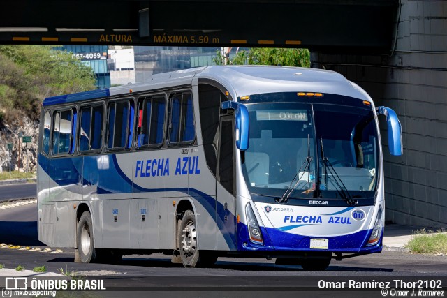 Flecha Azul 017 na cidade de Querétaro, Querétaro, México, por Omar Ramírez Thor2102. Número da foto: #9896433.