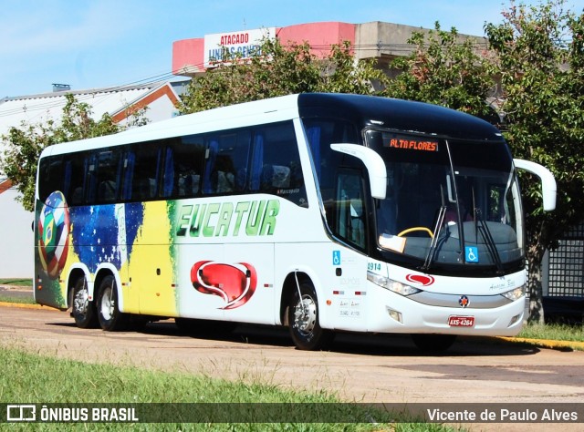 Eucatur - Empresa União Cascavel de Transportes e Turismo 4914 na cidade de Cascavel, Paraná, Brasil, por Vicente de Paulo Alves. ID da foto: 9894823.