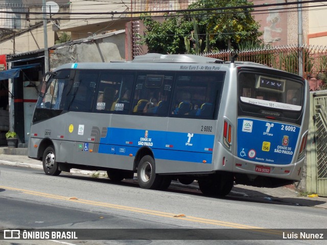 Transcooper > Norte Buss 2 6092 na cidade de São Paulo, São Paulo, Brasil, por Luis Nunez. ID da foto: 9896162.