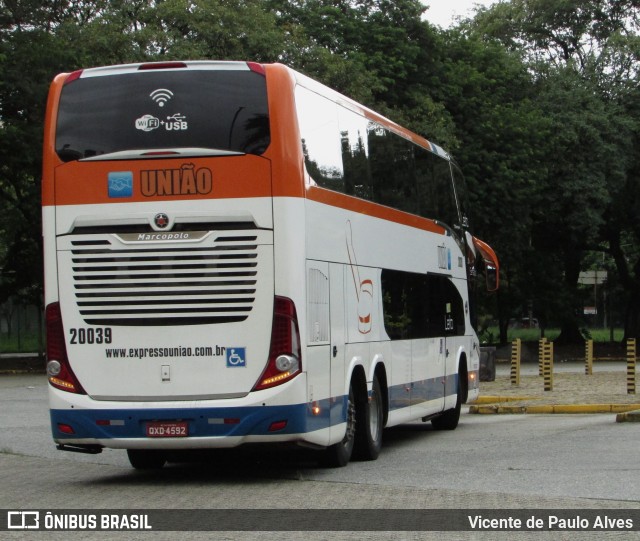 Expresso União 20039 na cidade de São Paulo, São Paulo, Brasil, por Vicente de Paulo Alves. Número da foto: #9894850.