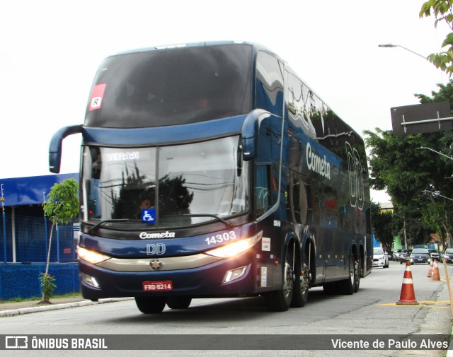 Viação Cometa 14303 na cidade de São Paulo, São Paulo, Brasil, por Vicente de Paulo Alves. Número da foto: #9894973.