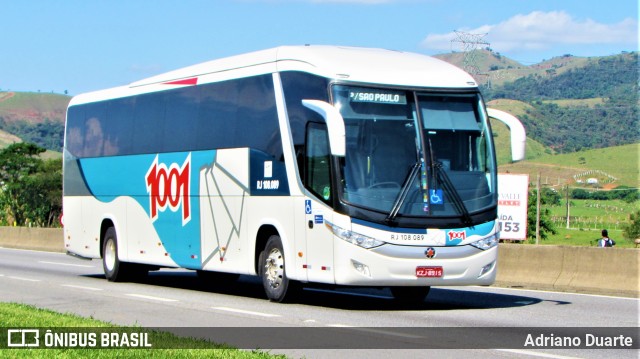 Auto Viação 1001 RJ 108.023 na cidade de Roseira, São Paulo, Brasil, por Adriano Duarte. ID da foto: 9897769.