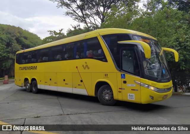 Viação Itapemirim 60047 na cidade de São Paulo, São Paulo, Brasil, por Helder Fernandes da Silva. ID da foto: 9897502.