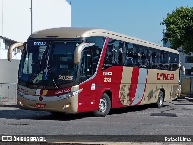 Transportes Única Petrópolis RJ 163.025 na cidade de Rio de Janeiro, Rio de Janeiro, Brasil, por Rafael Lima. Número da foto: #9961572.