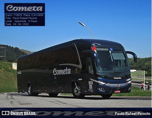 Viação Cometa 719525 na cidade de Aparecida, São Paulo, Brasil, por Paulo Rafael Peixoto. ID da foto: 9961755.