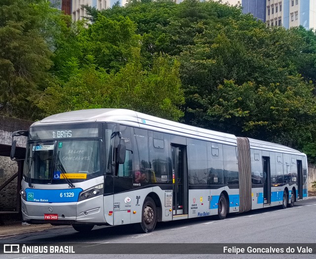 Viação Grajaú S.A. 6 1329 na cidade de São Paulo, São Paulo, Brasil, por Felipe Goncalves do Vale. Número da foto: #9960411.