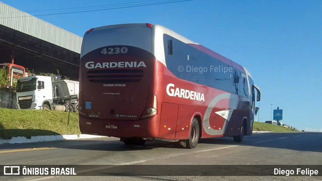 Expresso Gardenia 4230 na cidade de Formiga, Minas Gerais, Brasil, por Diego Felipe. Número da foto: #9960596.