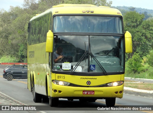 Viação Itapemirim 8915 na cidade de Itajuípe, Bahia, Brasil, por Gabriel Nascimento dos Santos. ID da foto: 9960307.