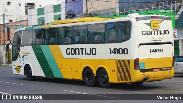 Empresa Gontijo de Transportes 14100 na cidade de Feira de Santana, Bahia, Brasil, por Victor Hugo. ID da foto: 9962189.