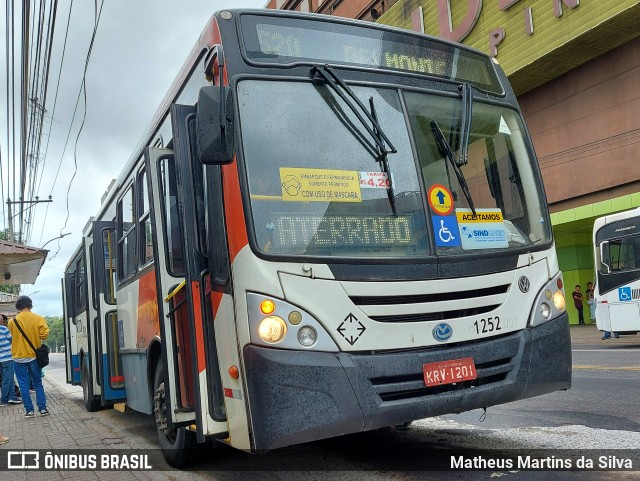 Viação Sul Fluminense 1252 na cidade de Volta Redonda, Rio de Janeiro, Brasil, por Matheus Martins da Silva. ID da foto: 9961525.