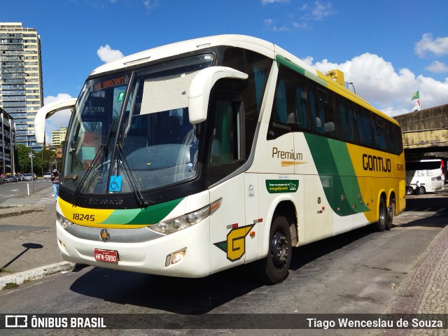 Empresa Gontijo de Transportes 18245 na cidade de Belo Horizonte, Minas Gerais, Brasil, por Tiago Wenceslau de Souza. ID da foto: 9962091.