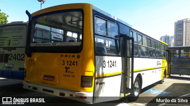 Viação Metrópole Paulista - Zona Leste 3 1241 na cidade de São Paulo, São Paulo, Brasil, por Murilo da Silva. Número da foto: #9961786.
