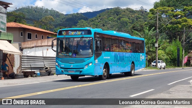 FAOL - Friburgo Auto Ônibus 569 na cidade de Nova Friburgo, Rio de Janeiro, Brasil, por Leonardo Correa Gomes Martins. Número da foto: #9961242.