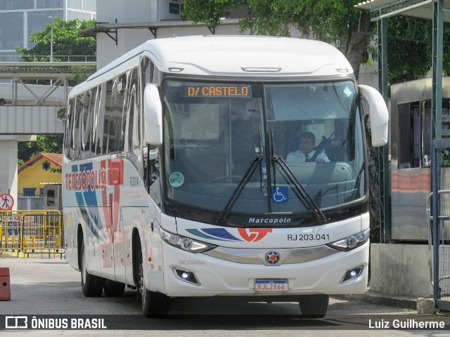 Viação Teresópolis RJ 203.041 na cidade de Rio de Janeiro, Rio de Janeiro, Brasil, por Luiz Guilherme. ID da foto: 9963069.