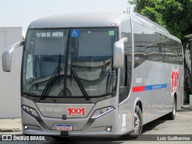 Auto Viação 1001 RJ 108.1237 na cidade de Rio de Janeiro, Rio de Janeiro, Brasil, por Luiz Guilherme. ID da foto: 9963054.