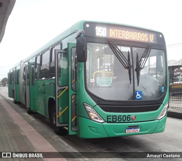 Auto Viação São José dos Pinhais EB606 na cidade de Curitiba, Paraná, Brasil, por Amauri Caetano. Número da foto: #9961097.